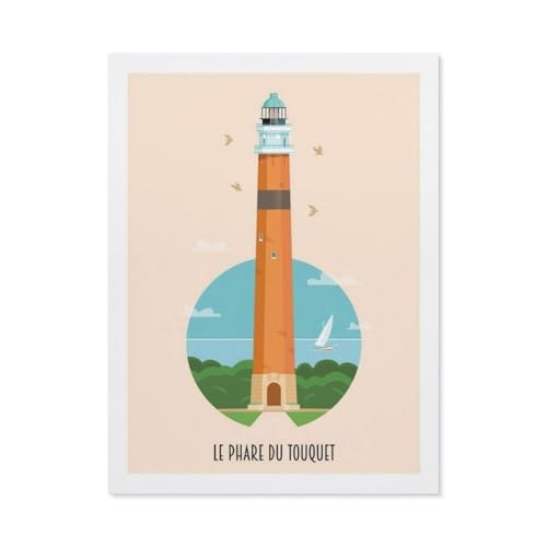 1000 Stück Puzzle，Le Touquet Frankreich Leuchtturm，Erwachsene Papier Puzzles, Kinder Entdecken Sie Kreativität Wandkunst Dekor Spielzeug（38x26cm）-BQ61 von YYHMKBYY