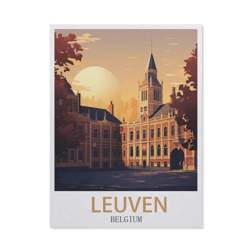 1000 Stück Puzzle，Leuven, Belgien，Erwachsene Kinder Papiers pielzeug Lernspiel（38x26cm）-EN98 von YYHMKBYY