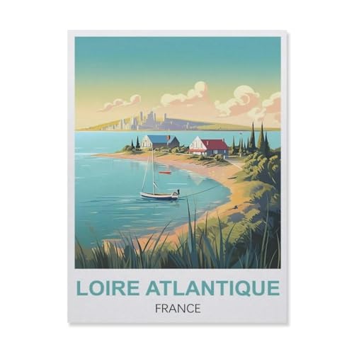 1000 Stück Puzzle，Loire Atlantique Frankreich，Erwachsene Kinder Holz Spielzeug Lernspiel（75x50cm）-ES51 von YYHMKBYY