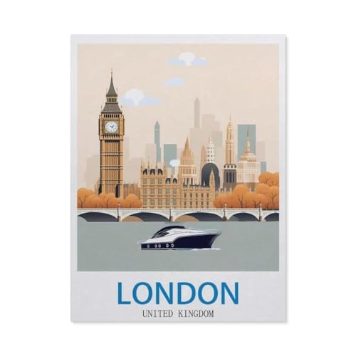 1000 Stück Puzzle，London, Vereinigtes Königreich，Erwachsene Papier Puzzles, Kinder Entdecken Sie Kreativität Wandkunst Dekor Spielzeug（50x70cm）-EK48 von YYHMKBYY