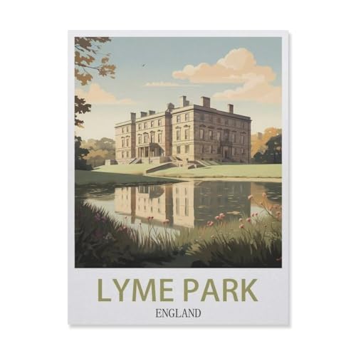 1000 Stück Puzzle，Lyme Park England，Erwachsene Kinder Holz Spielzeug Lernspiel（75x50cm）-FI54 von YYHMKBYY