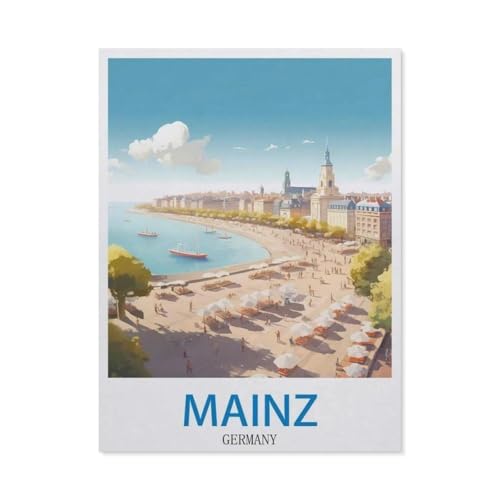 1000 Stück Puzzle，Mainz, Deutschland，Erwachsene Kinder Papier Spielzeug Lernspiel（38x26cm）-DZ34 von YYHMKBYY