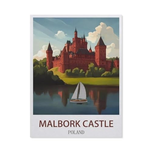 1000 Stück Puzzle，Malbork Schloss Polen，Erwachsene Papier Puzzles, Kinder Entdecken Sie Kreativität Wandkunst Dekor Spielzeug（50x70cm）-FA61 von YYHMKBYY