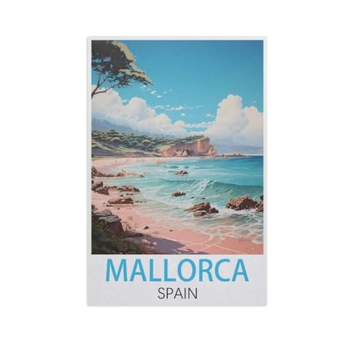1000 Stück Puzzle，Mallorca Spanien，Erwachsene Kinder Papiers pielzeug Lernspiel（38x26cm）-FQ61 von YYHMKBYY