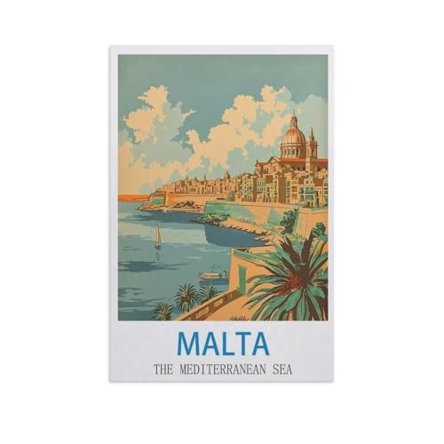 1000 Stück Puzzle，Malta, Mittelmeer，Erwachsene Kinder Holz Spielzeug Lernspiel（75x50cm）-GB61 von YYHMKBYY