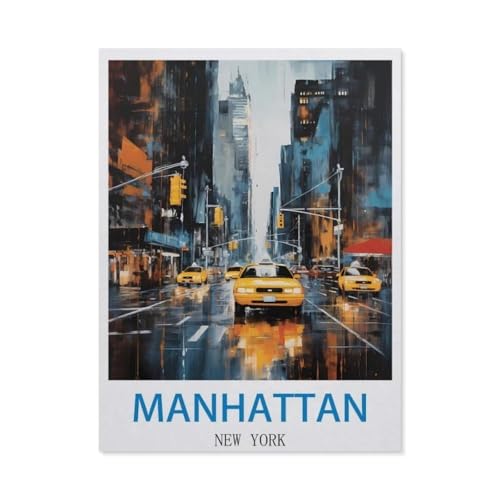 1000 Stück Puzzle，Manhattan, New York，Erwachsene Kinder Holz Spielzeug Lernspiel（75x50cm）-CN20 von YYHMKBYY
