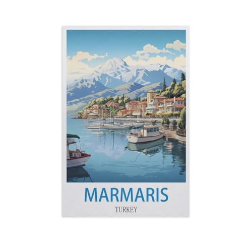 1000 Stück Puzzle，Marmaris, Türkei，Erwachsene Kinder Holz Spielzeug Lernspiel（75x50cm）-FZ42 von YYHMKBYY