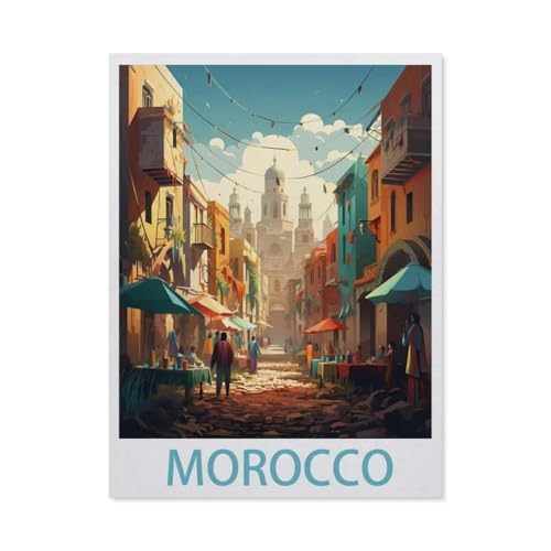 1000 Stück Puzzle，Marokko，Erwachsene Kinder Holzs pielzeug Lernspiel（75x50cm）-EP47 von YYHMKBYY