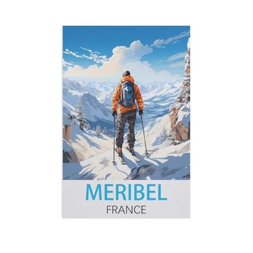 1000 Stück Puzzle，Meribel Frankreich，Erwachsene Kinder Holz Spielzeug Lernspiel（75x50cm）-FS9 von YYHMKBYY