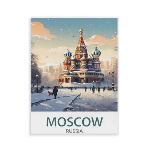 1000 Stück Puzzle，Moskau Russland，Erwachsene Kinder Holzs pielzeug Lernspiel（75x50cm）-N32 von YYHMKBYY