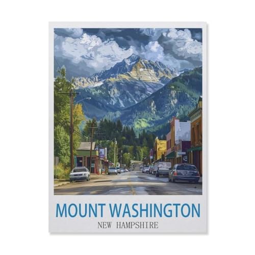 1000 Stück Puzzle，Mount Washington, New Hampshire，Erwachsene Holz Puzzles, Kinder Entdecken Sie Kreativität Wandkunst Dekor Spielzeug（75x50cm）-DO46 von YYHMKBYY