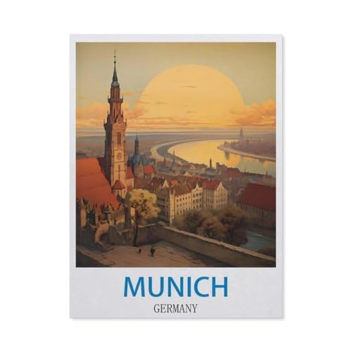 1000 Stück Puzzle，München, Deutschland，Erwachsene Kinder Papiers pielzeug Lernspiel（38x26cm）-CM45 von YYHMKBYY