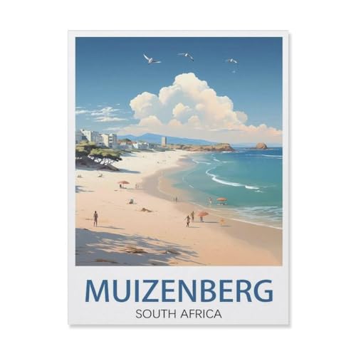 1000 Stück Puzzle，Muizenberg Beach, Südafrika，Erwachsene Kinder Papiers pielzeug Lernspiel（38x26cm）-Q97 von YYHMKBYY
