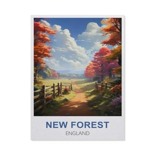 1000 Stück Puzzle，New Forest, England，Erwachsene Kinder Holz Spielzeug Lernspiel（75x50cm）-DX88 von YYHMKBYY