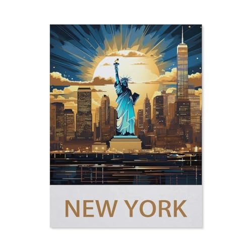 1000 Stück Puzzle，New York，Erwachsene Kinder Holzs pielzeug Lernspiel（75x50cm）-EK33 von YYHMKBYY