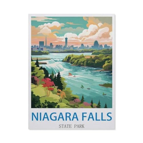 1000 Stück Puzzle，Niagara Falls State Park，Erwachsene Papier Puzzles, Kinder Entdecken Sie Kreativität Wandkunst Dekor Spielzeug（50x70cm）-EE51 von YYHMKBYY