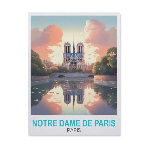 1000 Stück Puzzle，Notre Dame De Paris，Erwachsene Kinder Papier Spielzeug Lernspiel（38x26cm）-GL89 von YYHMKBYY