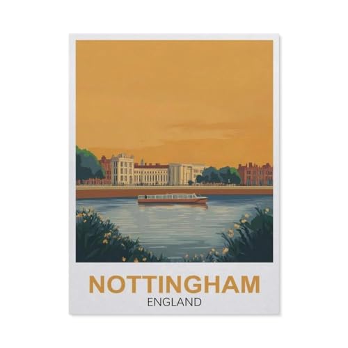 1000 Stück Puzzle，Nottingham England，Erwachsene Kinder Holzs pielzeug Lernspiel（75x50cm）-FA46 von YYHMKBYY