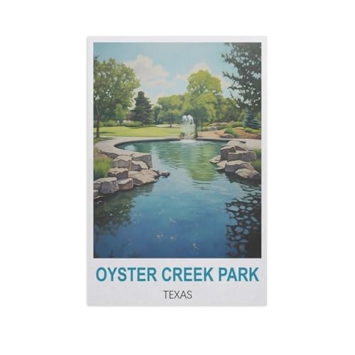 1000 Stück Puzzle，Oyster Creek Park, Texas，Erwachsene Kinder Papier Spielzeug Lernspiel（38x26cm）-GH48 von YYHMKBYY