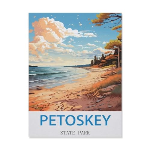 1000 Stück Puzzle，Petoskey State Park, Michigan，Erwachsene Kinder Holzs pielzeug Lernspiel（75x50cm）-EJ60 von YYHMKBYY