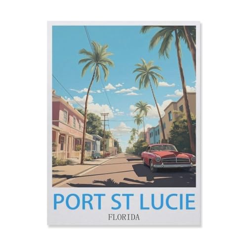 1000 Stück Puzzle，Port St. Lucie，Erwachsene Kinder Holz Spielzeug Lernspiel（75x50cm）-FH81 von YYHMKBYY