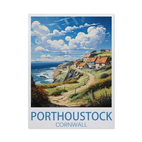 1000 Stück Puzzle，Porthoustock Cornwall，Erwachsene Kinder Papiers pielzeug Lernspiel（38x26cm）-BR92 von YYHMKBYY