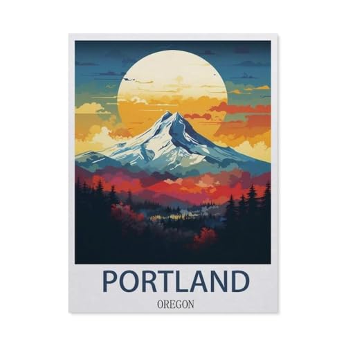 1000 Stück Puzzle，Portland Oregon，Erwachsene Kinder Papiers pielzeug Lernspiel（38x26cm）-EY100 von YYHMKBYY