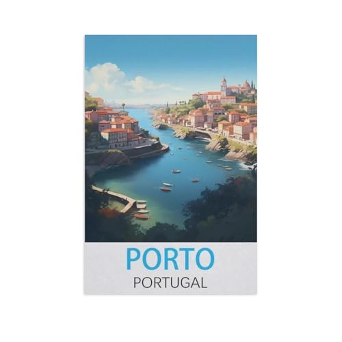 1000 Stück Puzzle，Porto Portugal，Erwachsene Kinder Papiers pielzeug Lernspiel（50x70cm）-FT53 von YYHMKBYY