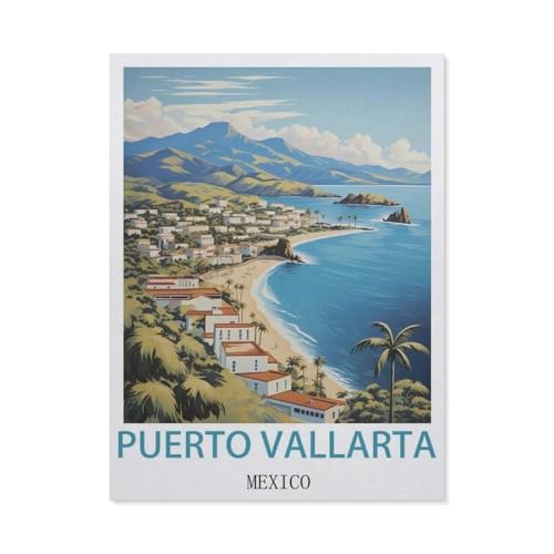 1000 Stück Puzzle，Puerto Vallarta, Mexiko，Erwachsene Kinder Holz Spielzeug Lernspiel（75x50cm）-DJ22 von YYHMKBYY