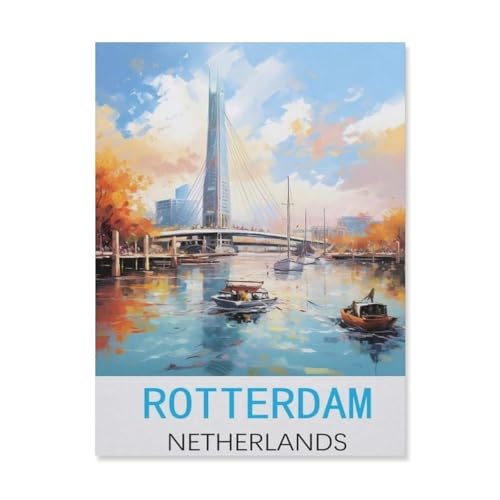 1000 Stück Puzzle，Rotterdam Niederlande，Erwachsene Kinder Papiers pielzeug Lernspiel（50x70cm）-FK1 von YYHMKBYY