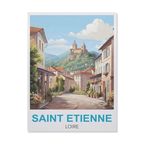 1000 Stück Puzzle，Saint Etienne Loire，Erwachsene Kinder Papiers pielzeug Lernspiel（38x26cm）-GL87 von YYHMKBYY