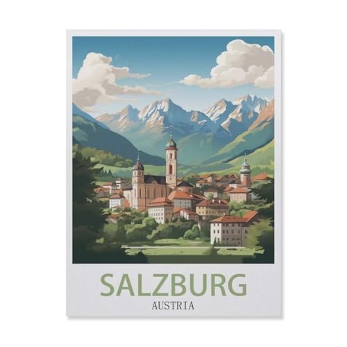 1000 Stück Puzzle，Salzburg, Österreich, Berg，Erwachsene Kinder Papiers pielzeug Lernspiel（38x26cm）-DT45 von YYHMKBYY