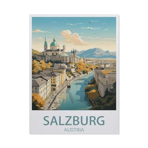 1000 Stück Puzzle，Salzburger Österreich，Erwachsene Kinder Papiers pielzeug Lernspiel（38x26cm）-BG18 von YYHMKBYY