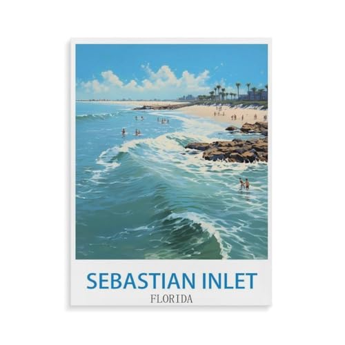 1000 Stück Puzzle，Sebastian Inlet Florida，Erwachsene Kinder Holz Spielzeug Lernspiel（75x50cm）-P53 von YYHMKBYY