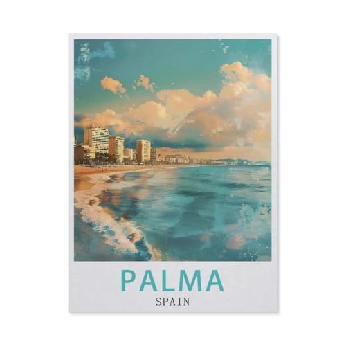 1000 Stück Puzzle，Spanien Palma，Erwachsene Kinder Holzs pielzeug Lernspiel（75x50cm）-AY85 von YYHMKBYY