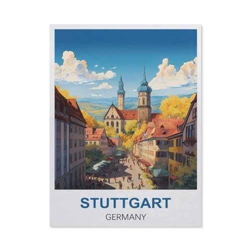 1000 Stück Puzzle，Stuttgart, Deutschland，Erwachsene Kinder Papier Spielzeug Lernspiel（38x26cm）-EL8 von YYHMKBYY