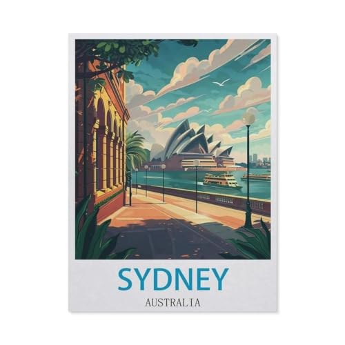 1000 Stück Puzzle，Sydney Australien，Erwachsene Kinder Holz Spielzeug Lernspiel（75x50cm）-FB21 von YYHMKBYY