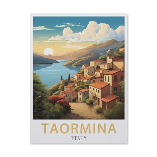 1000 Stück Puzzle，Taormina, Italien，Erwachsene Kinder Papiers pielzeug Lernspiel（50x70cm）-DQ53 von YYHMKBYY