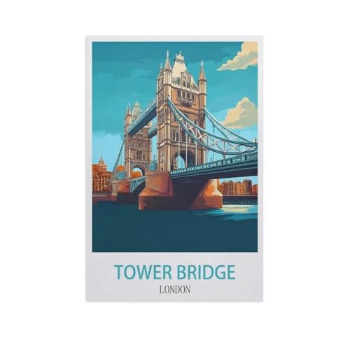 1000 Stück Puzzle，Tower Bridge, London，Erwachsene Kinder Holz Spielzeug Lernspiel（75x50cm）-GF29 von YYHMKBYY