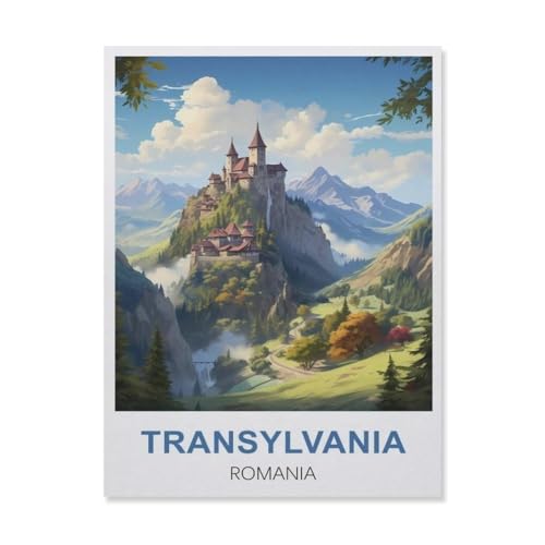 1000 Stück Puzzle，Transsylvanien Rumänien，Erwachsene Holz Puzzles, Kinder Entdecken Sie Kreativität Wandkunst Dekor Spielzeug（75x50cm）-FE29 von YYHMKBYY