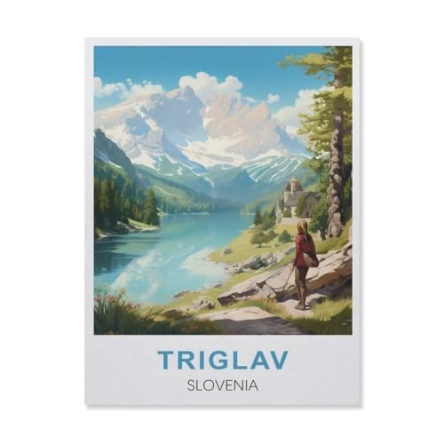 1000 Stück Puzzle，Triglav Slowenien，Erwachsene Kinder Papier Spielzeug Lernspiel（50x70cm）-FE89 von YYHMKBYY