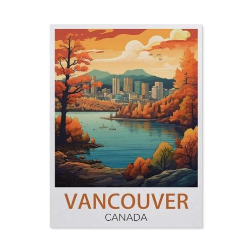 1000 Stück Puzzle，Vancouver Kanada，Erwachsene Kinder Holz Spielzeug Lernspiel（75x50cm）-EX56 von YYHMKBYY