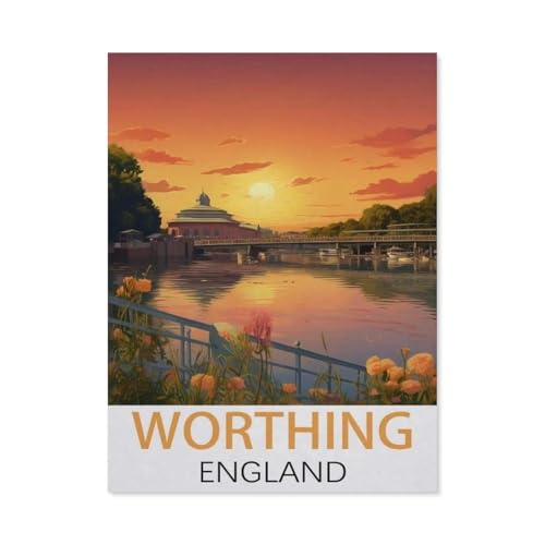 1000 Stück Puzzle，Worthing, England，Erwachsene Kinder Papier Spielzeug Lernspiel（38x26cm）-DL41 von YYHMKBYY