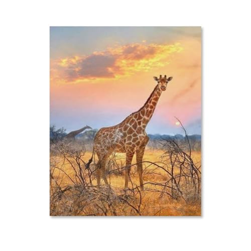 1000 Stück Puzzle Für Erwachsene Puzzle Holz Puzzle，Giraffe，Puzzles DIY Pädagogisches Puzzle Spiel Kinder Familienspiele(75x50cm-G48 von YYHMKBYY