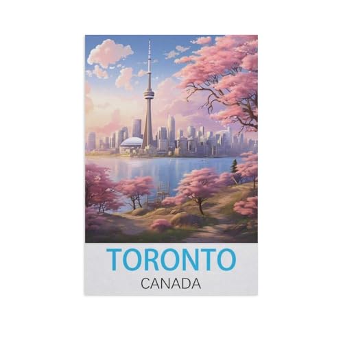 1000 Stück Puzzle Für Erwachsene Puzzle Papier Puzzle，Toronto Kanada，Puzzles DIY Pädagogisches Puzzlespiel Kinder Familienspiele（38x26cm）-FT70 von YYHMKBYY
