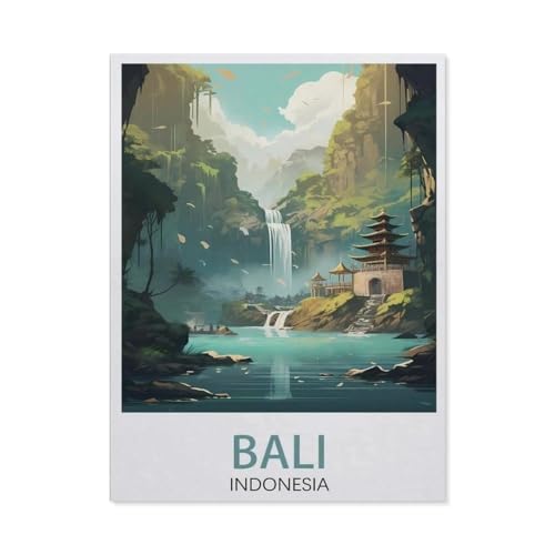 1000-Stück Puzzle Für Erwachsene Und Kinder-Holz Puzzle，Bali, Indonesien, Landschaft，Familie Interaktive Spiele Große Ferien Freizeit（75x50cm）-DX31 von YYHMKBYY