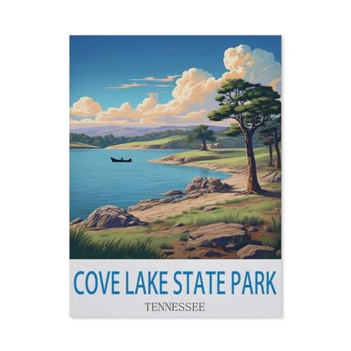 1000-Stück Puzzle Für Erwachsene Und Kinder-Holz Puzzle，Cove Lake State Park, Tennessee，Familie Interaktive Spiele Große Ferien Freizeit（75x50cm）-CL17 von YYHMKBYY