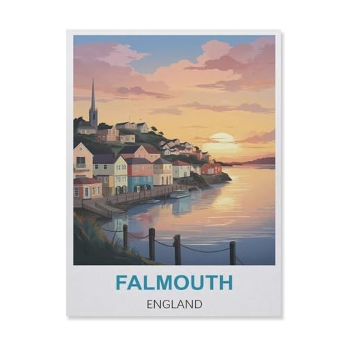 1000-Stück Puzzle Für Erwachsene Und Kinder-Holz Puzzle，Falmouth England，Familie Interaktive Spiele Große Ferien Freizeit（75x50cm）-FF5 von YYHMKBYY
