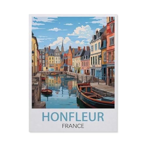 1000-Stück Puzzle Für Erwachsene Und Kinder-Holz Puzzle，Honfleur Frankreich，Familie Interaktive Spiele Große Ferien Freizeit（75x50cm）-EW26 von YYHMKBYY