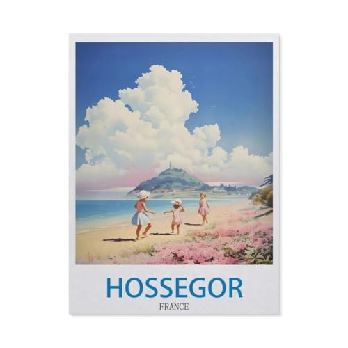 1000-Stück Puzzle Für Erwachsene Und Kinder-Holz Puzzle，Hossegor, Frankreich，Familie Interaktive Spiele Große Ferien Freizeit（75x50cm）-EA23 von YYHMKBYY